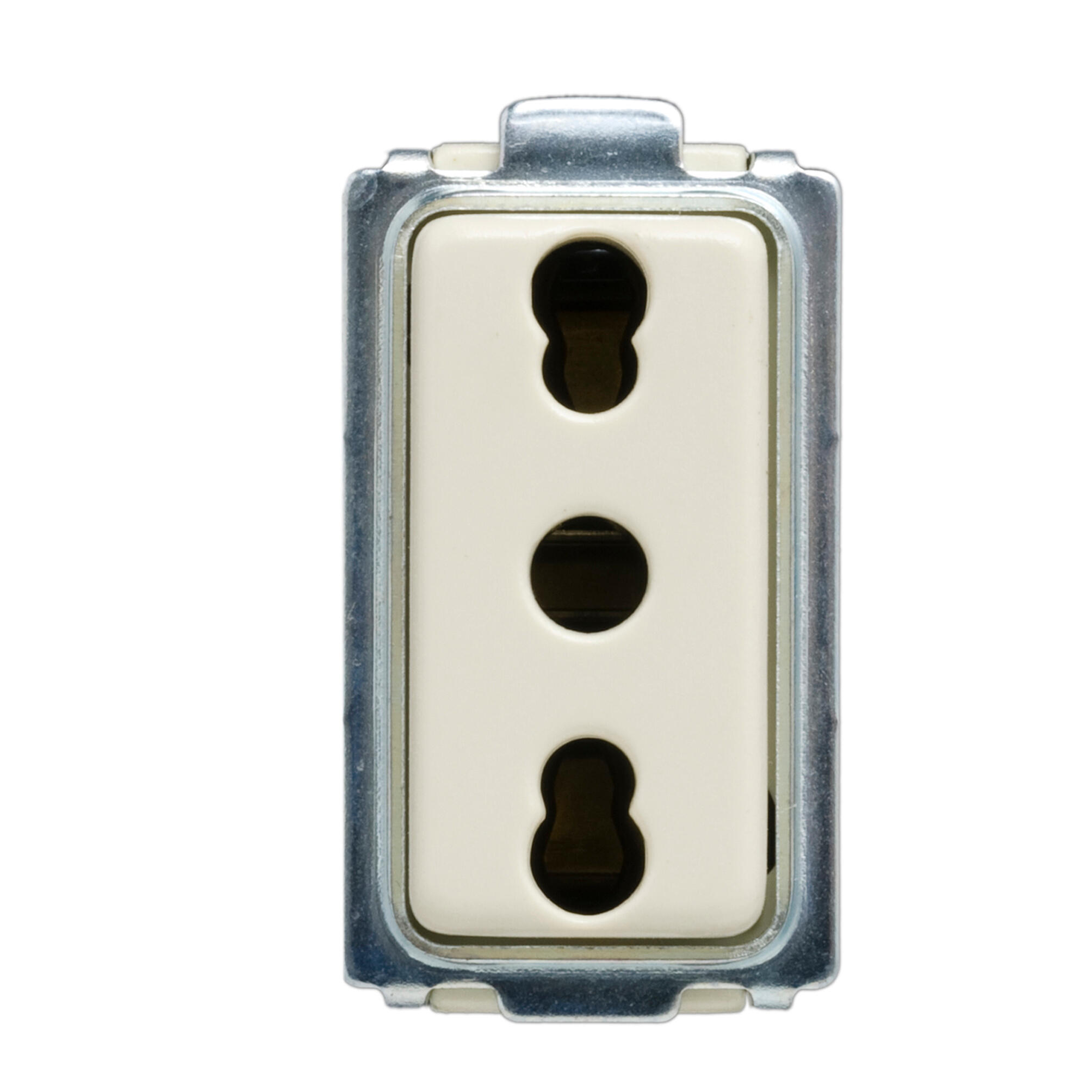 Brunner Presa CEE 321/024 - Alimentazione Con Coperchio Ribaltabile, Colore Bianco, Dimensioni 11x10.6x9.4 Cm