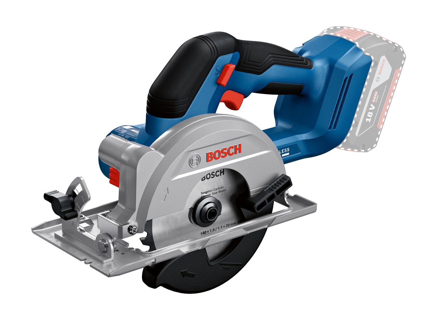 Bosch Professional Sega circolare 18V, batteria non inclusa