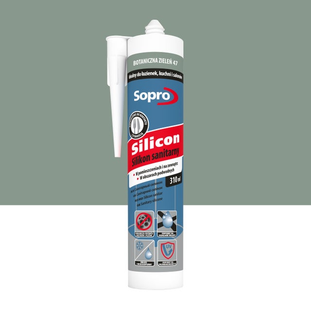 Silikon Sanitarny Sopro 47  botaniczna zieleń  310 ml