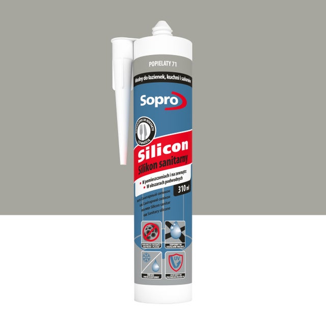 Silikon Sanitarny Sopro Popielaty 71 310ml