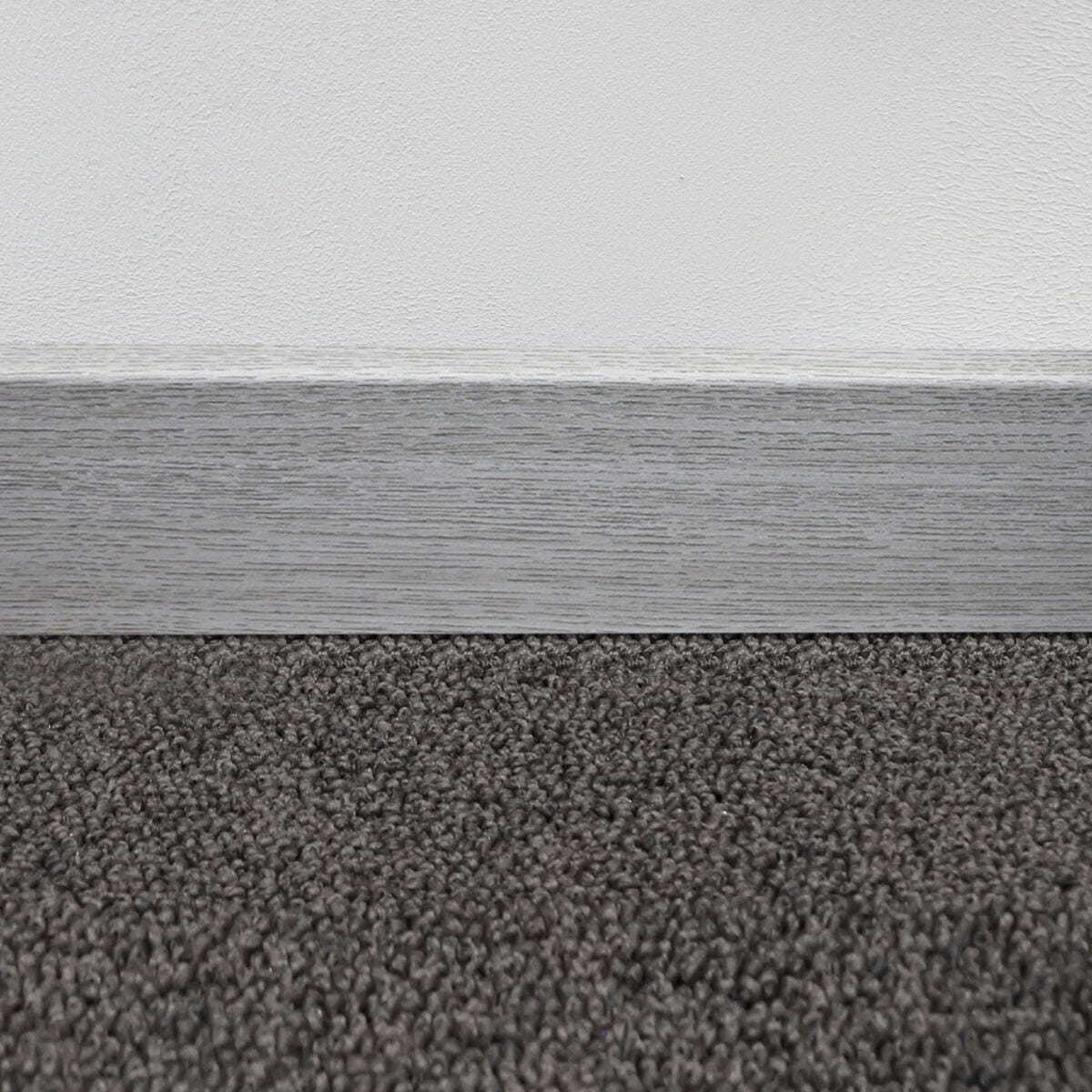 Battiscopa PVC Laminato Rovere Aspen 70 Mm - Angolo Interno, Design Semplice, Canalina Per Cavi, Facile Montaggio