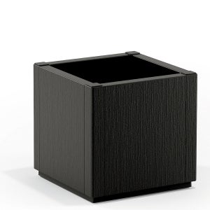 Vaso Rato 11,4L Con Inserto Effetto Rattan Antracite - 20x20x37,6 Cm Per Interni/esterni - 4