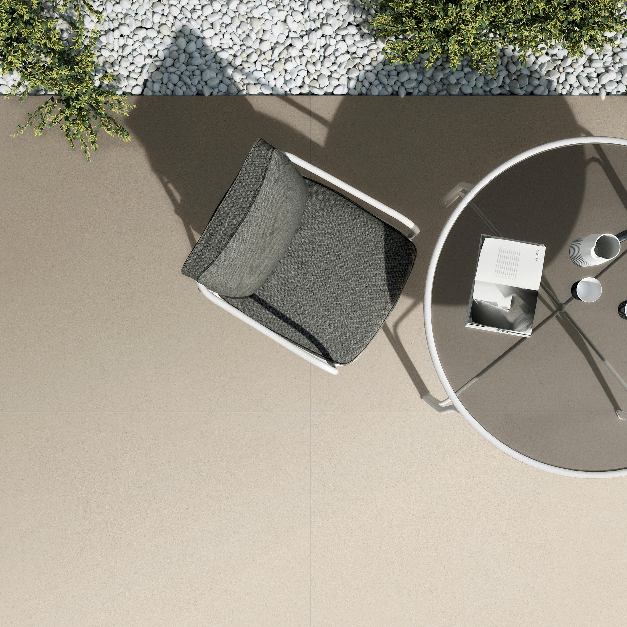 Suelo porcelánico ng suspiro efecto piedra grey 90x90 cm c3