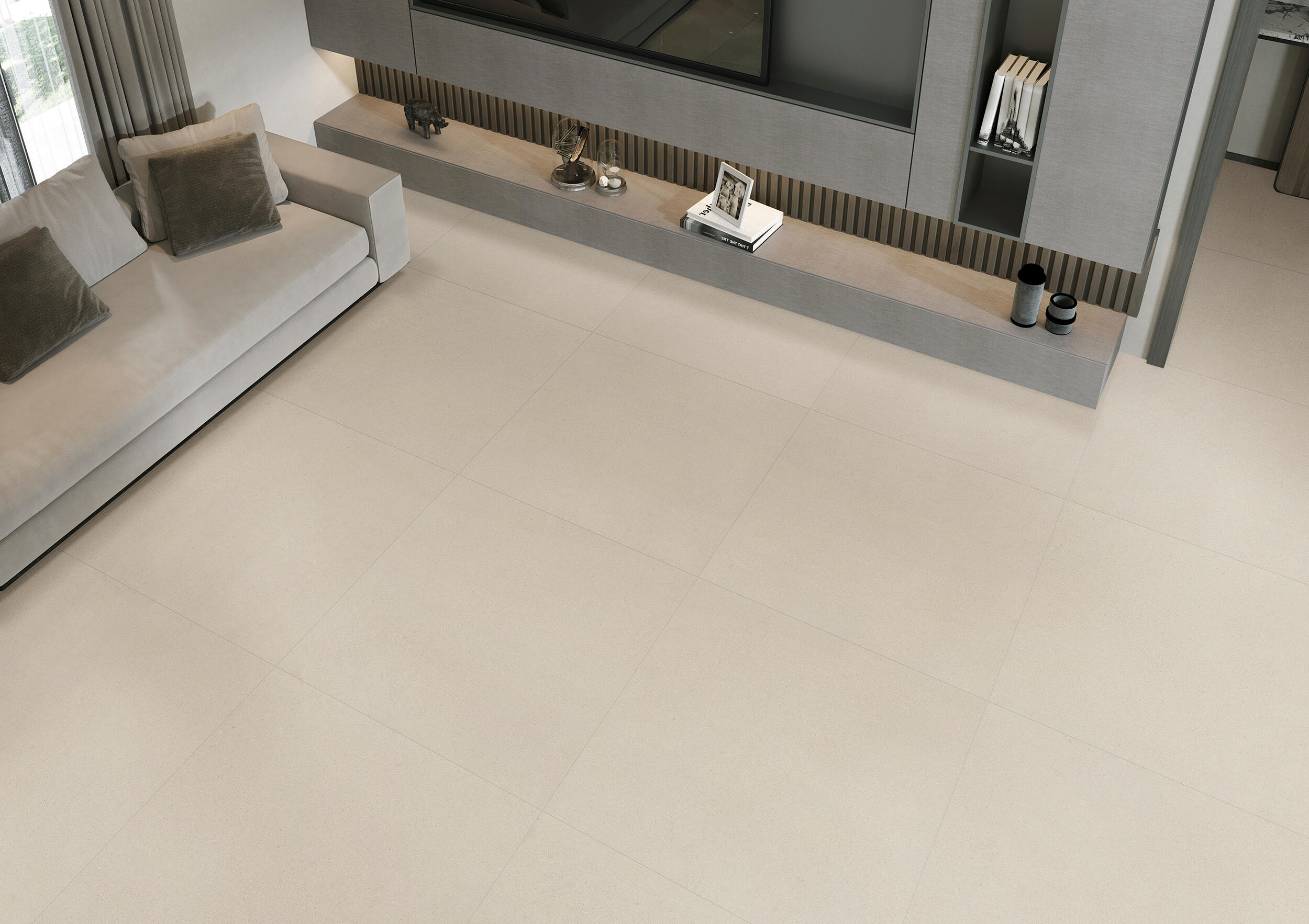 Azulejo/suelo porcelánico ng suspiro efecto piedra grey 90x90 cm c1