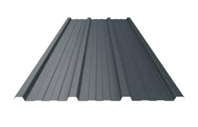 Tôle bac acier nervuré gris, l.0.9 x L.3 m, H20, Ep.0.5 mm