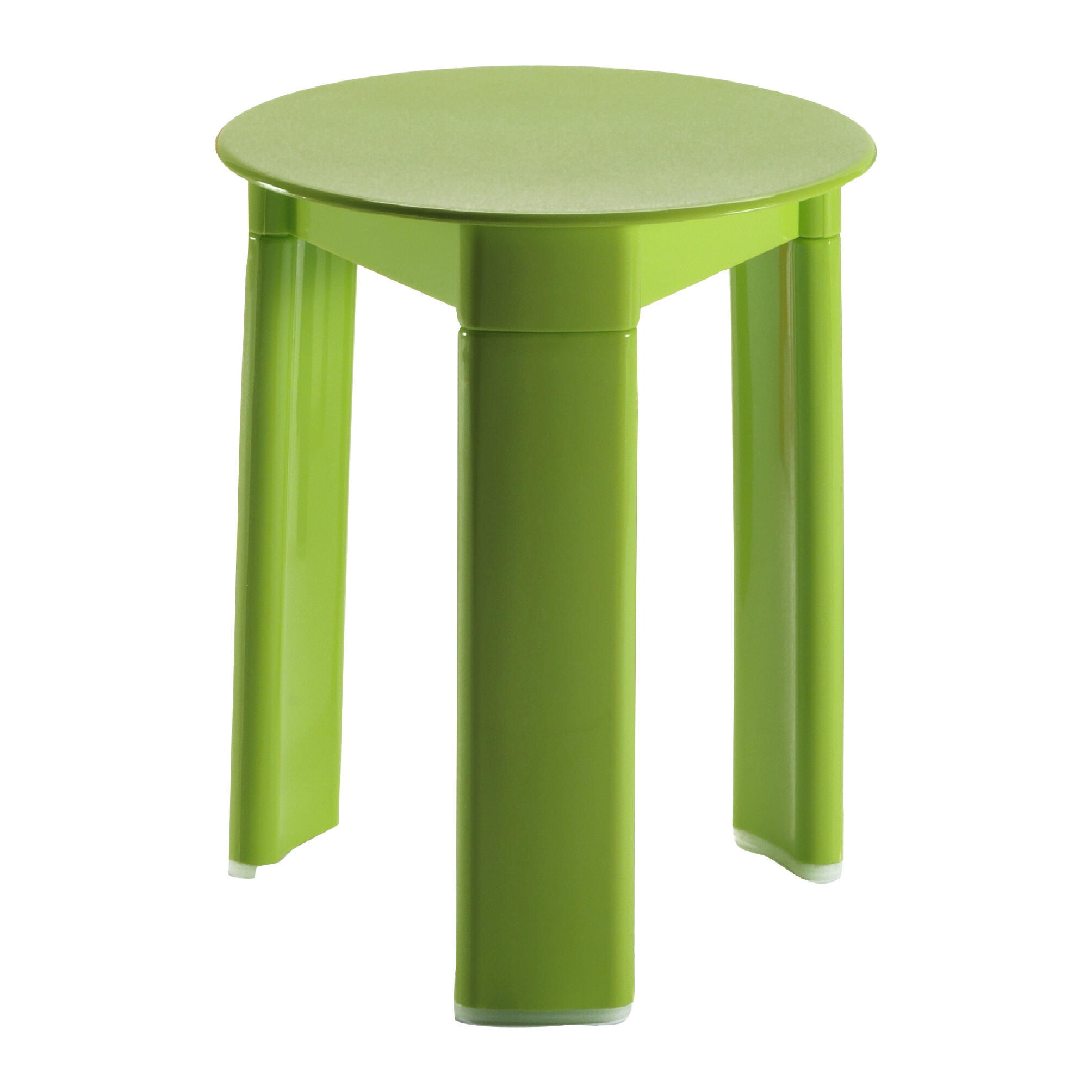 Taburete para baño trio de 33x40x33 cm verde
