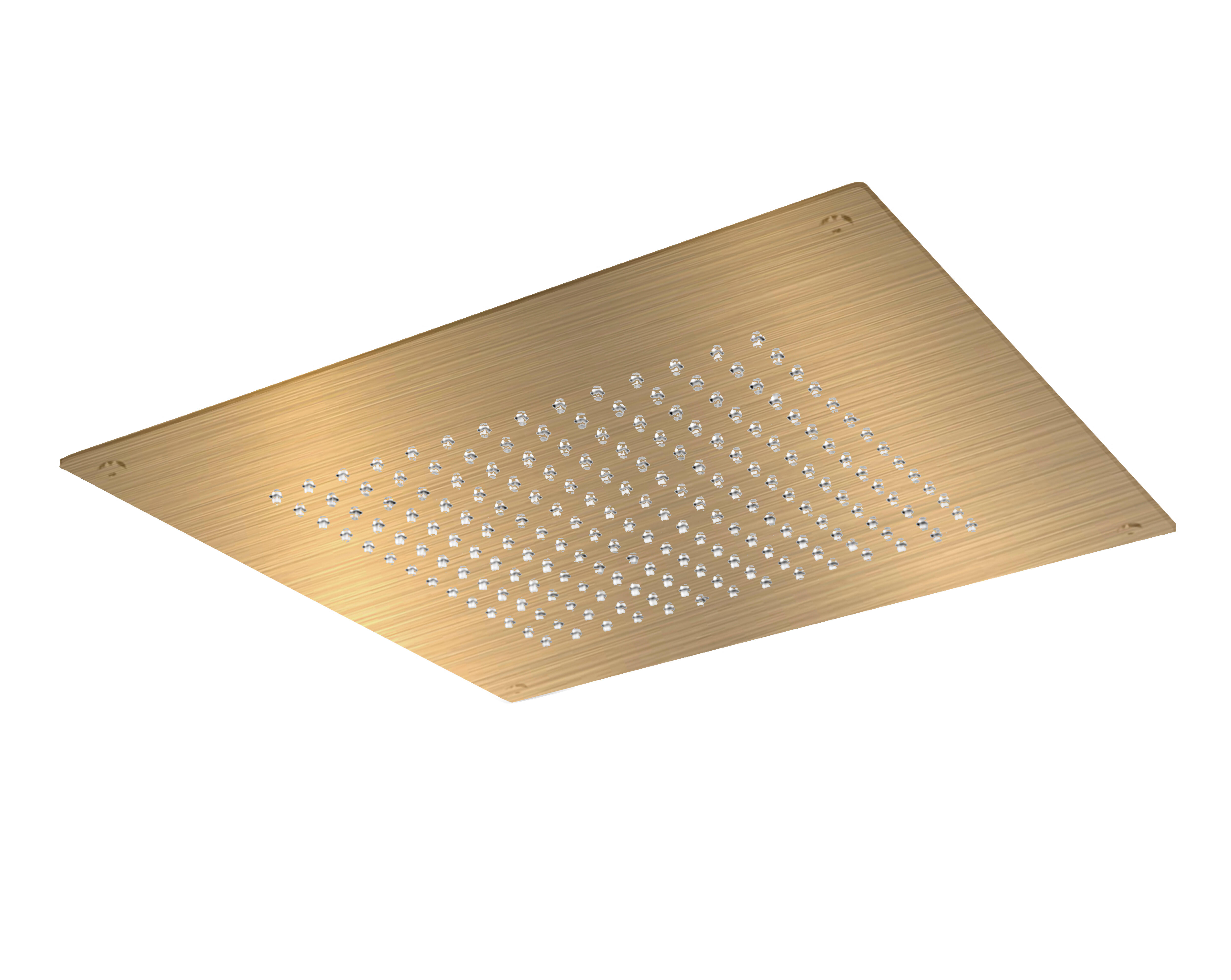 Rociador de ducha falso techo hydro maier 30x30 cm bronce mate