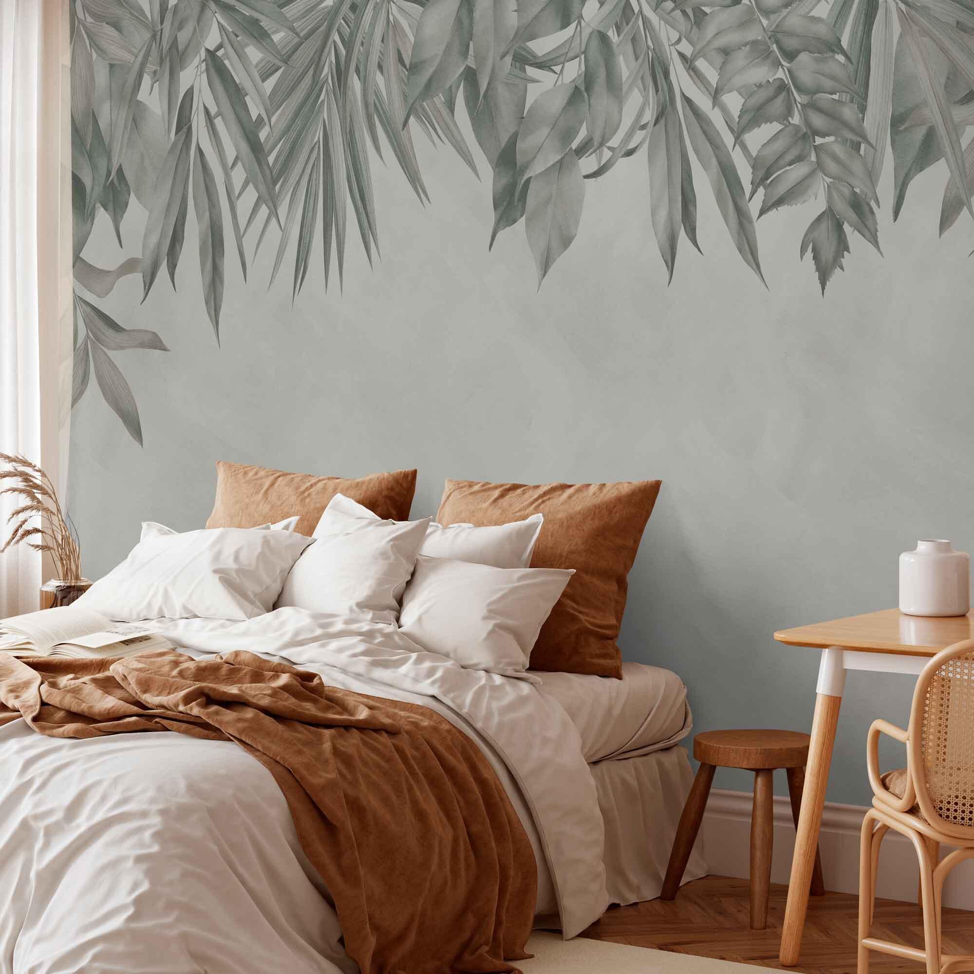 Mural adhesivo vinilo texturado naturaleza ery verde 385 x 260 cm motif