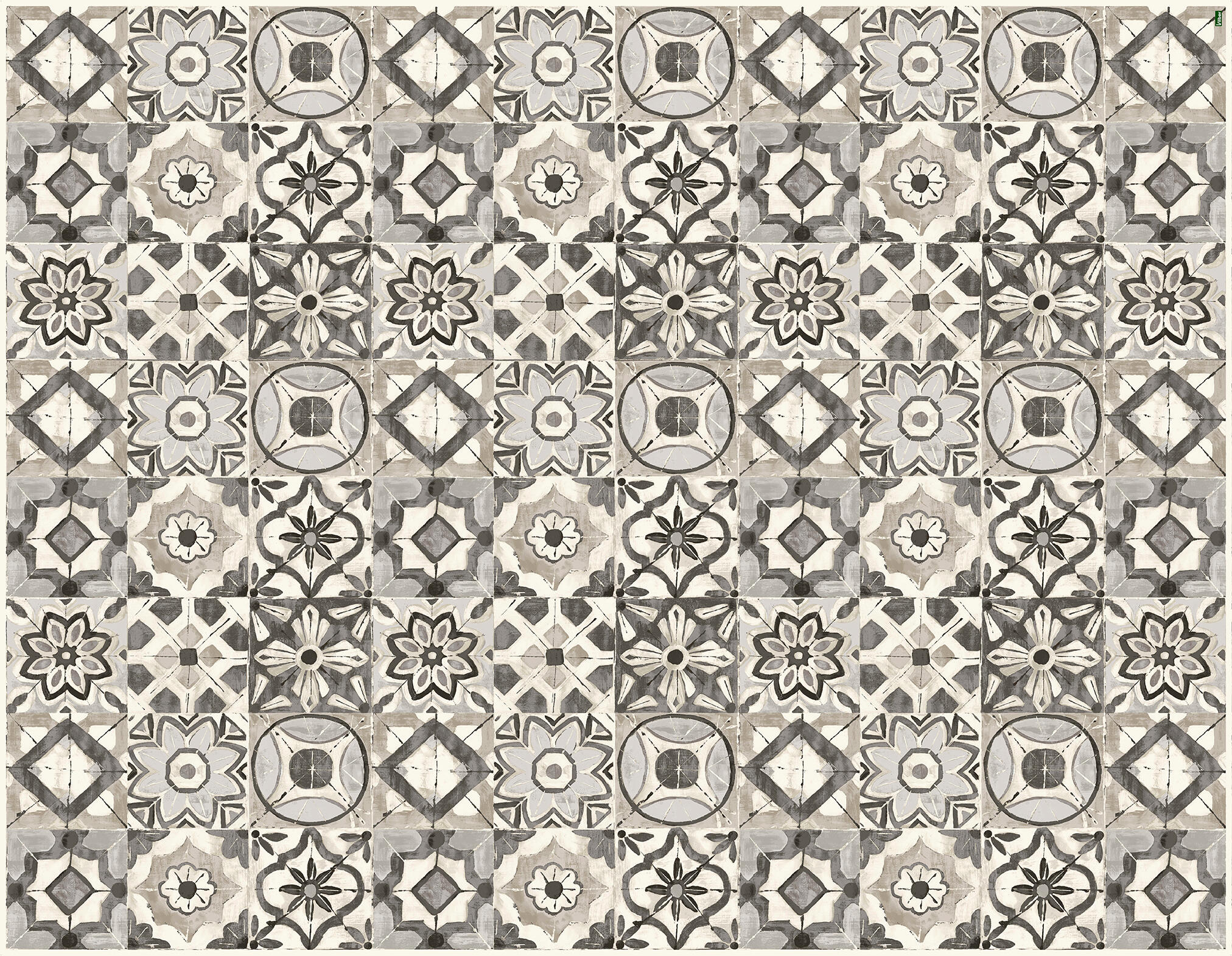 Alfombra de vinilo kollar beige 155x200 cm