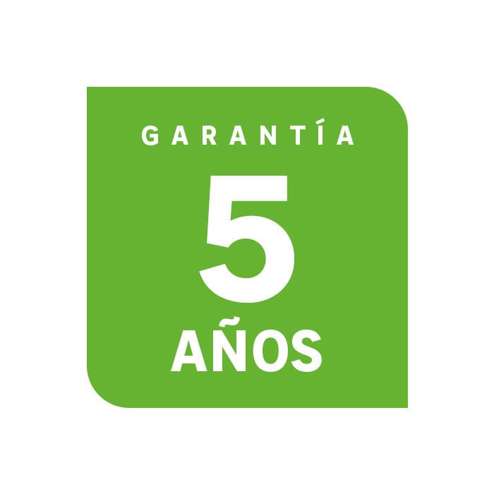 5 años de garantía