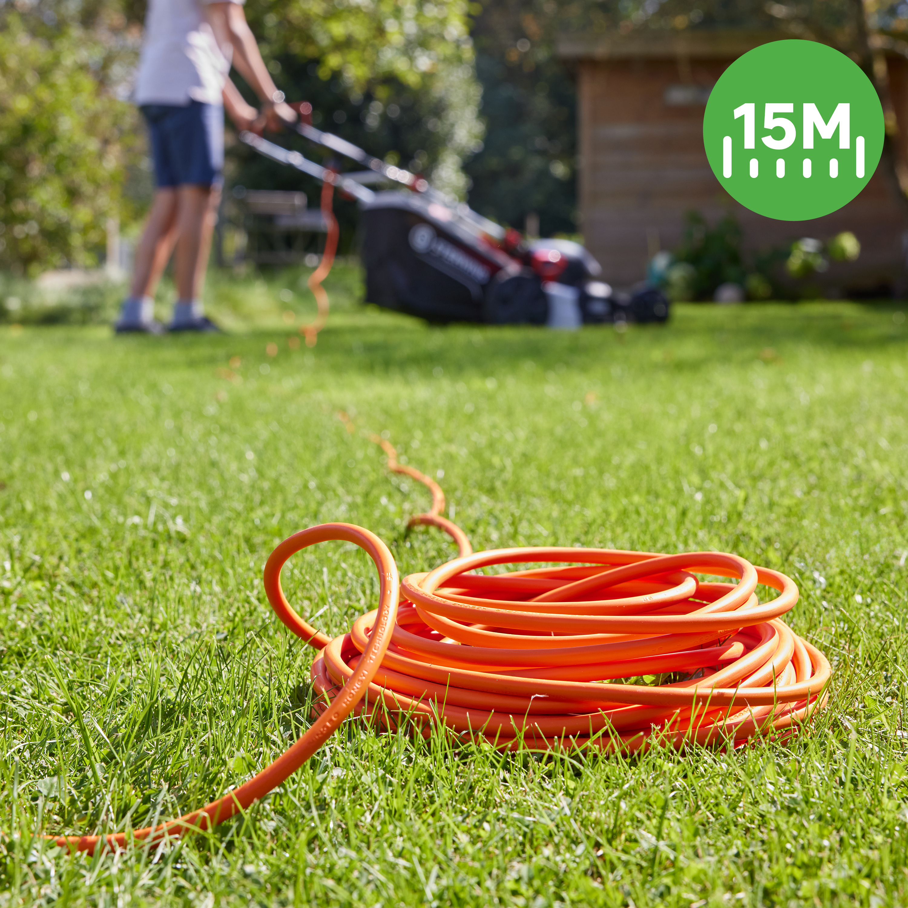 Prolongador LEXMAN H05VV-F 15M 16A naranja - 2