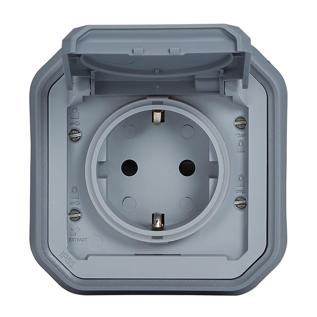 SCHUKO EMPOTRAR NEW PLEXO GRIS