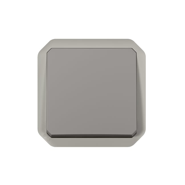 PULSADOR NEW PLEXO COMPONIBLE GRIS - 1