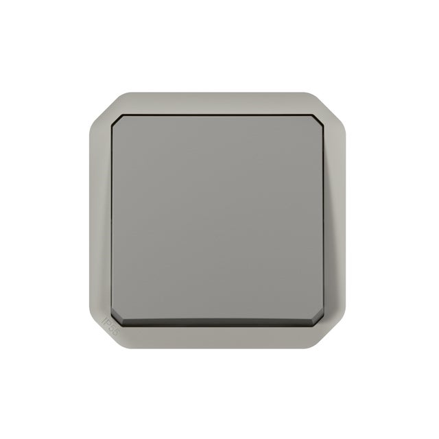 CONMUTADOR NEW PLEXO COMPONIBLE GRIS