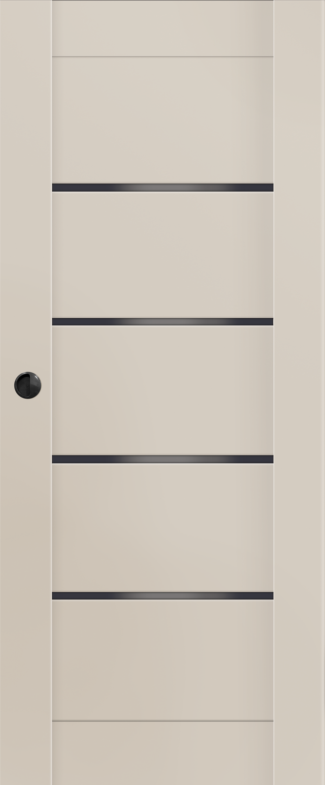 Drzwi przesuwne pokojowe Vinci Nero Cashmere 90 prawe Voster