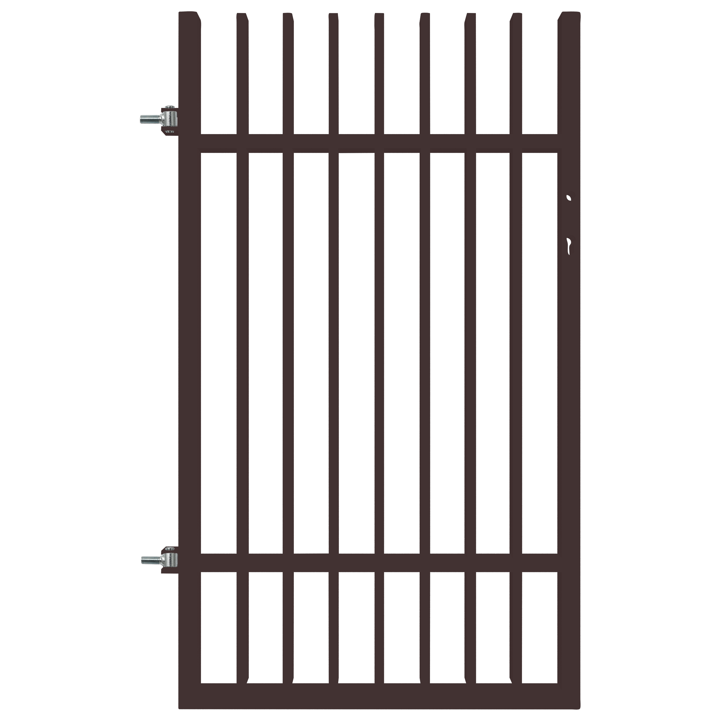 Furtka Negros 90x150 cm lewa brązowa Polbram