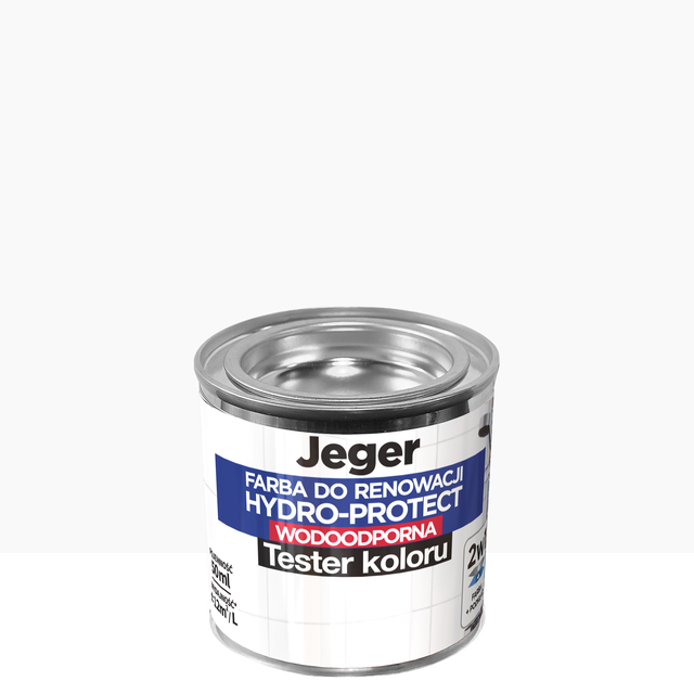 Tester farby do renowacji Hydro-Protect Biały mat 50 ml Jeger