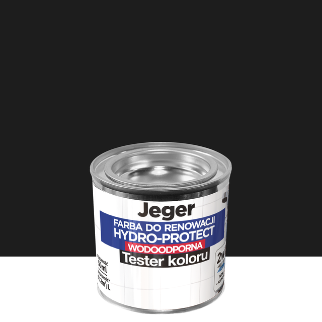 Tester farby do renowacji Hydro-Protect Czarny 50 ml Jeger