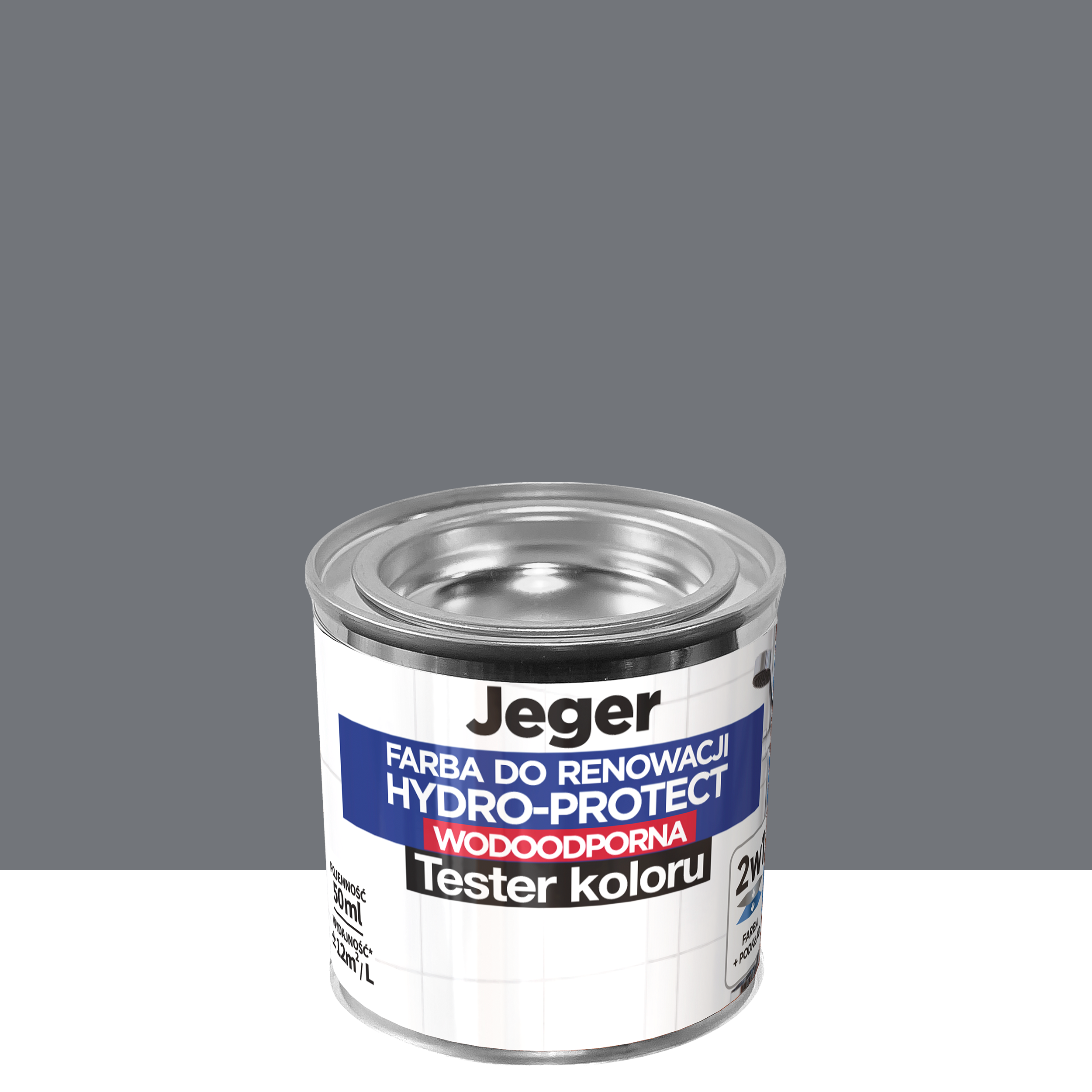 Tester farby do renowacji Hydro-Protect Grafit 50 ml Jeger