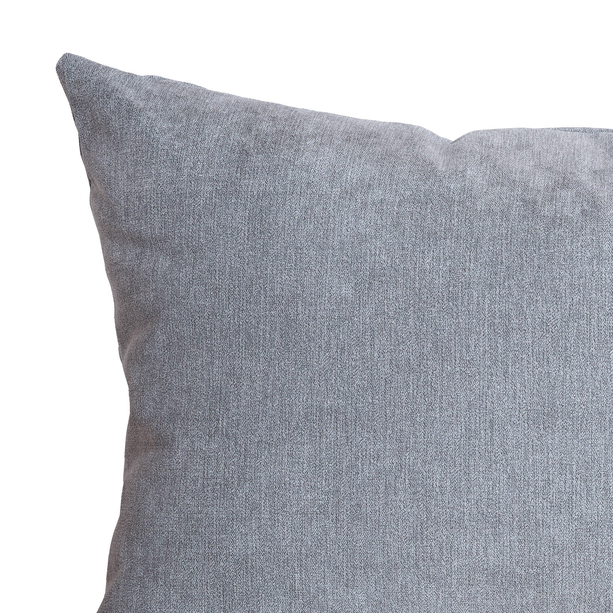 Cojín decorativo rectangular Orinoco-Matrix terciopelo liso  grey medio doble cara 60x40cm - 8