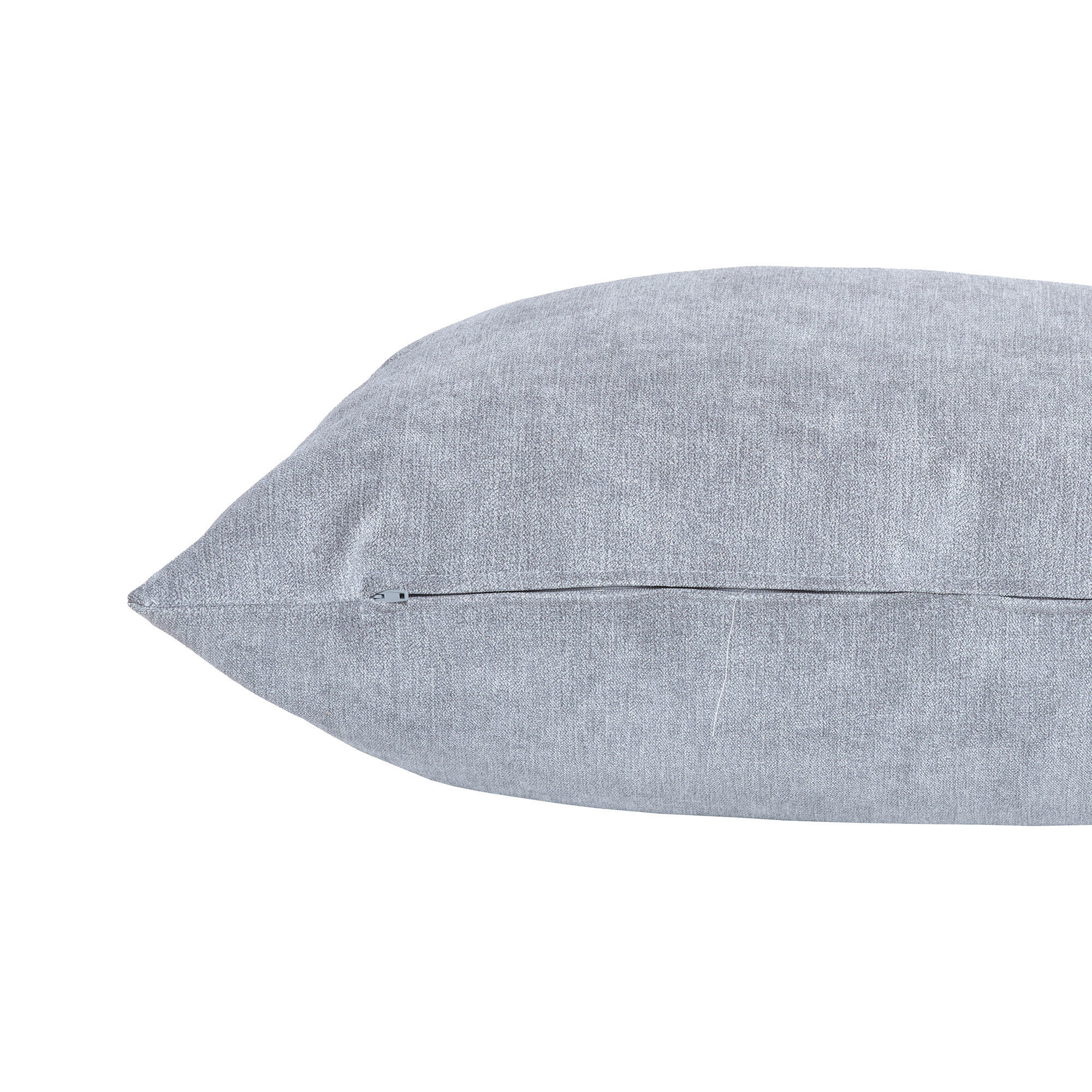 Cojín decorativo rectangular Orinoco-Matrix terciopelo liso  grey medio doble cara 60x40cm - 6