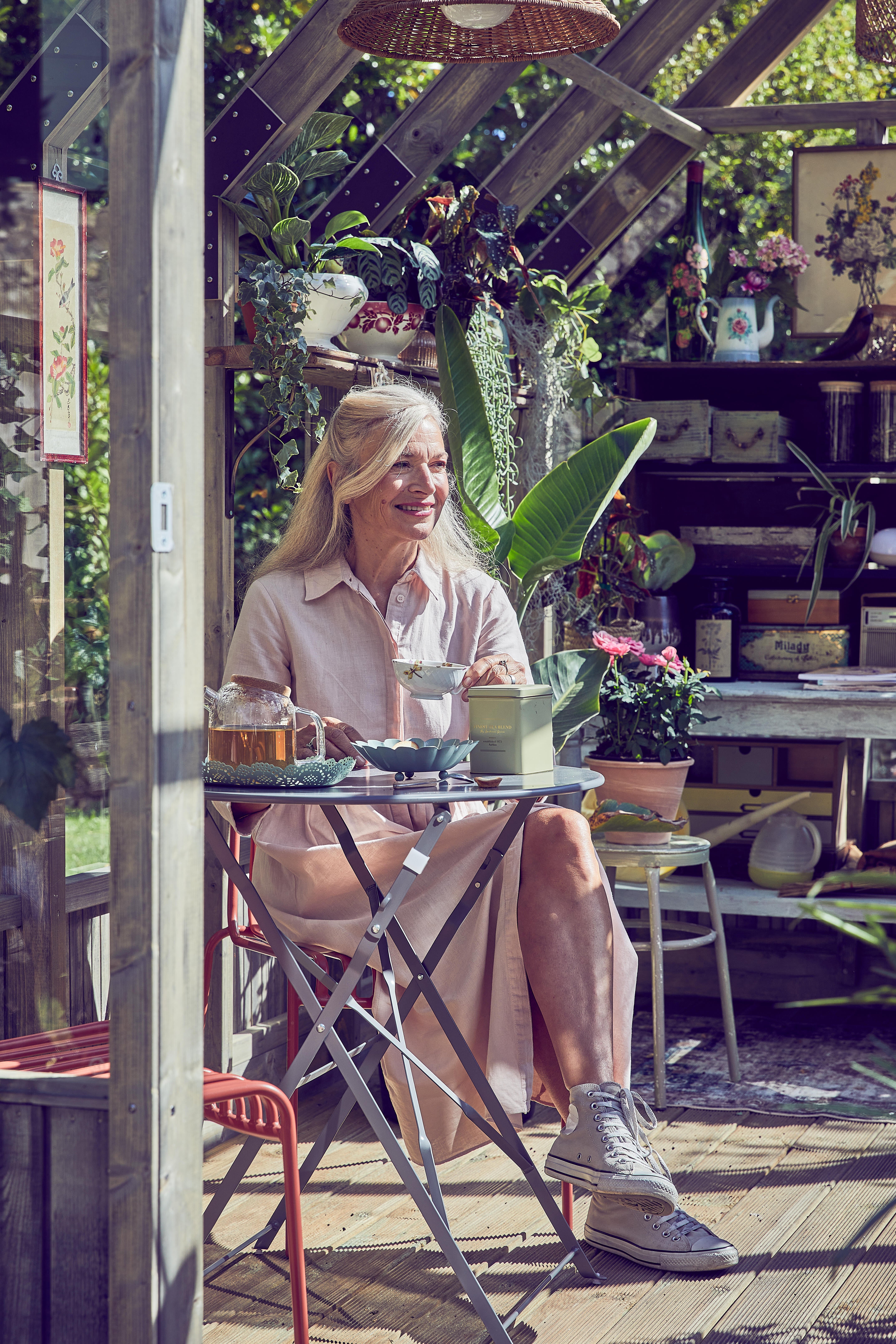 Chaise en acier design MAX terracota - 3