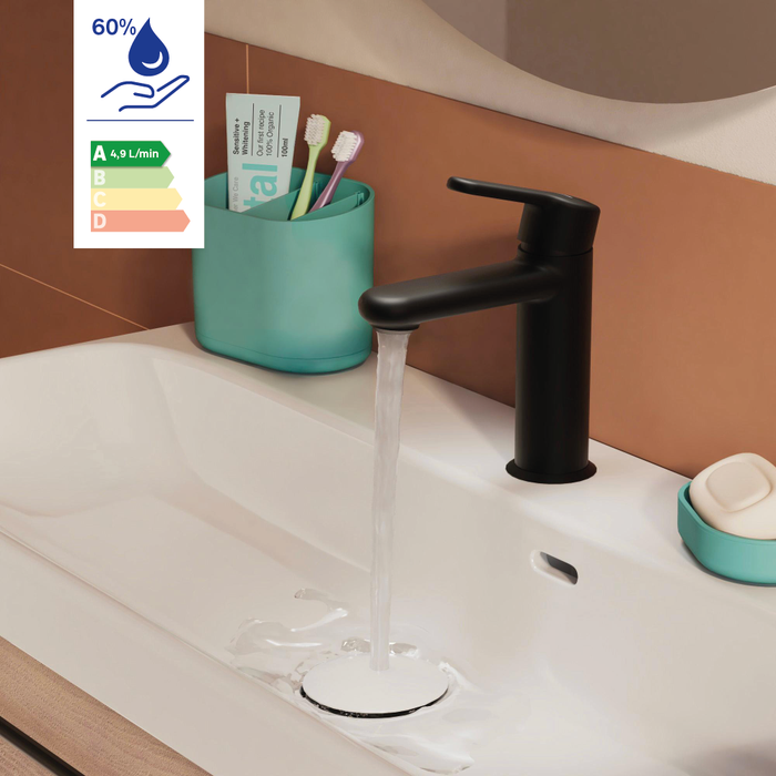 łatwa w użyciu bateria zlewozmywakowa Sensea Black o dużej wydajności