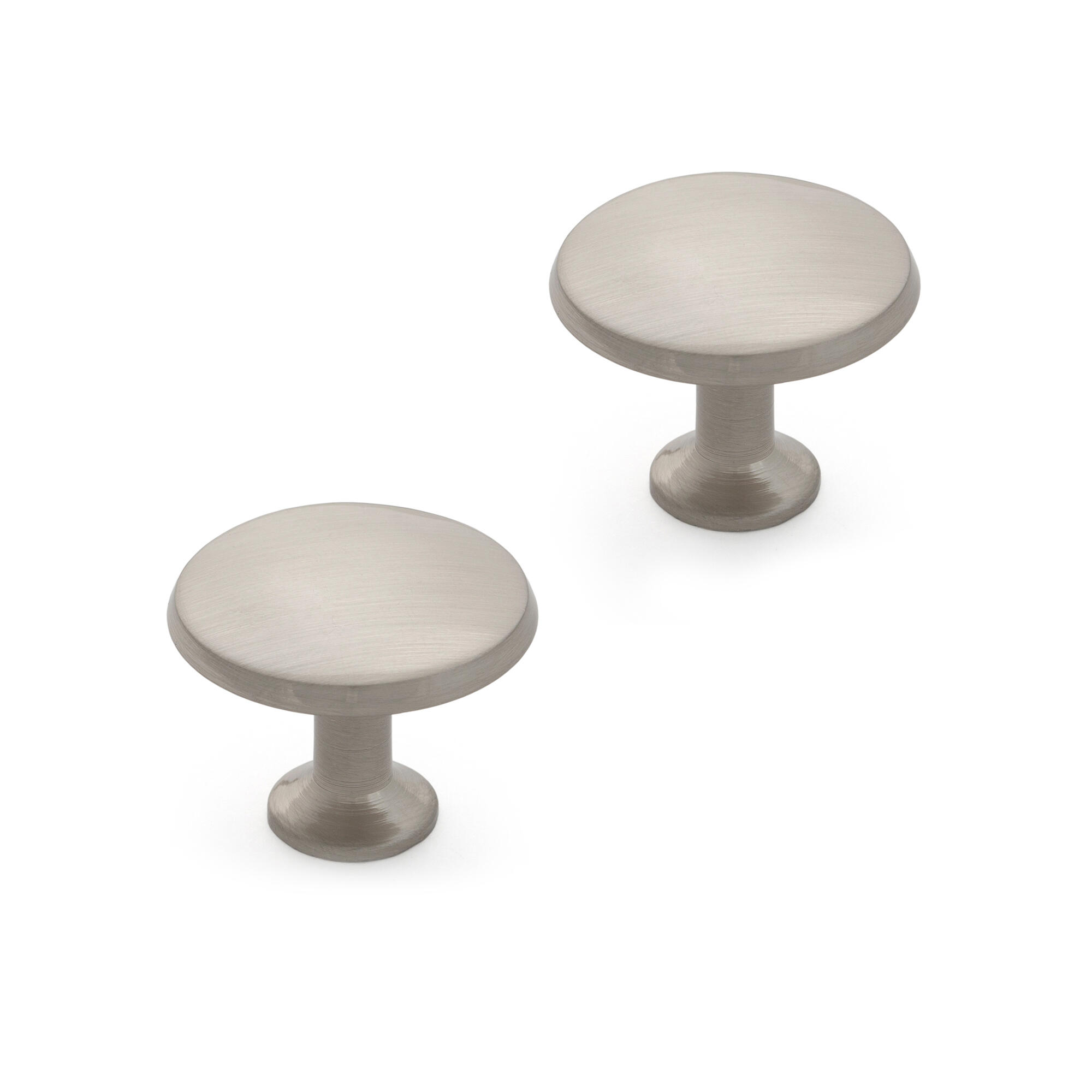 2 pomo de mueble rei 32n-978.22 gris / plata, d. 45