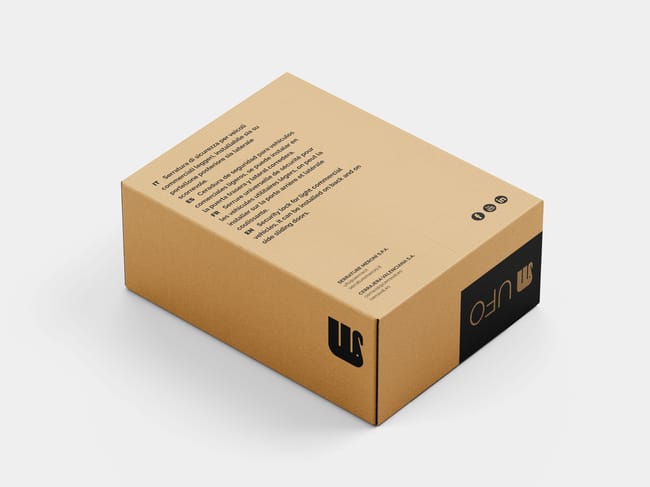 CERRADURA DE SEGURIDAD PARA FURGONETA MODELO UFO 3 BLANCA - 1