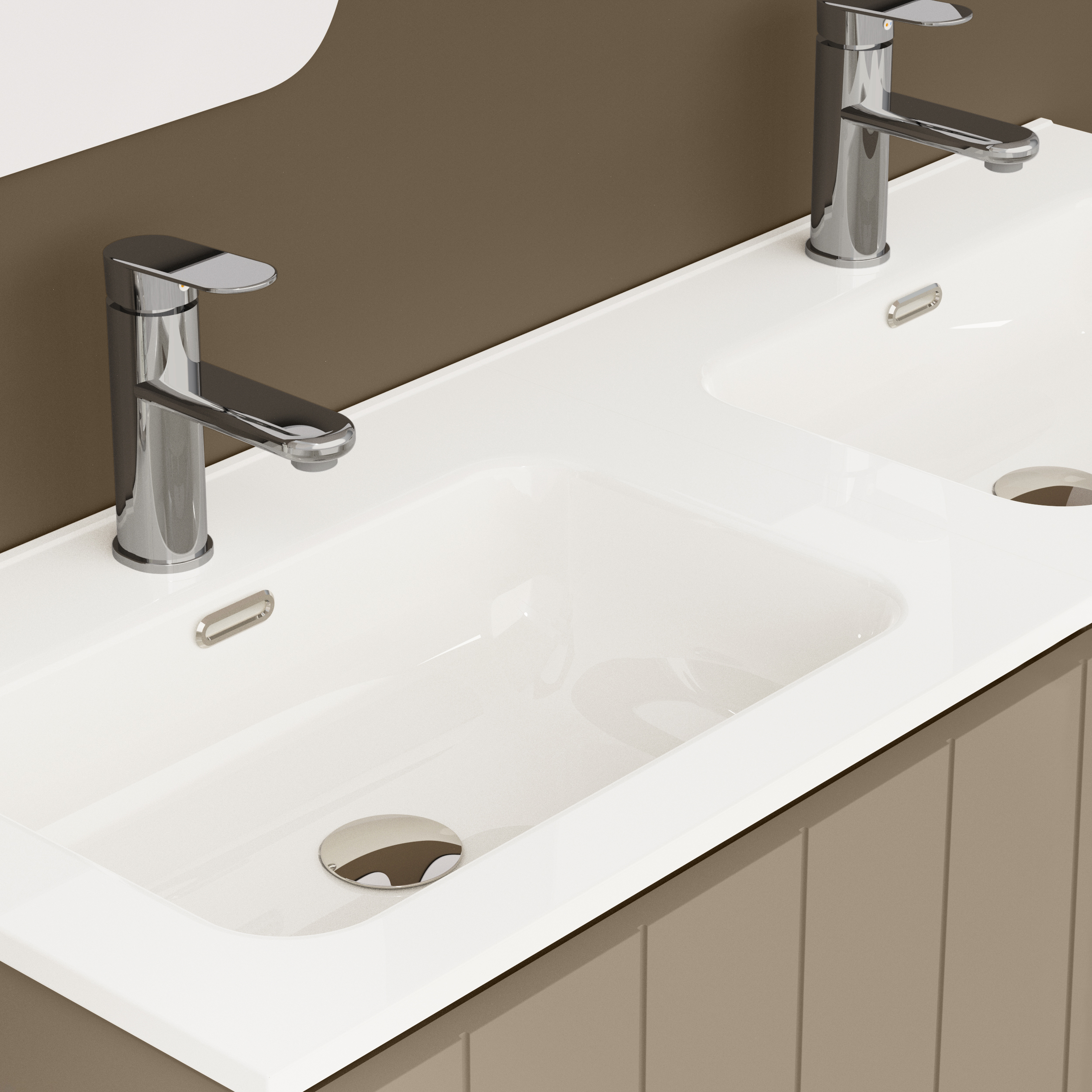 Mueble de baño terra moka 120x46 cm