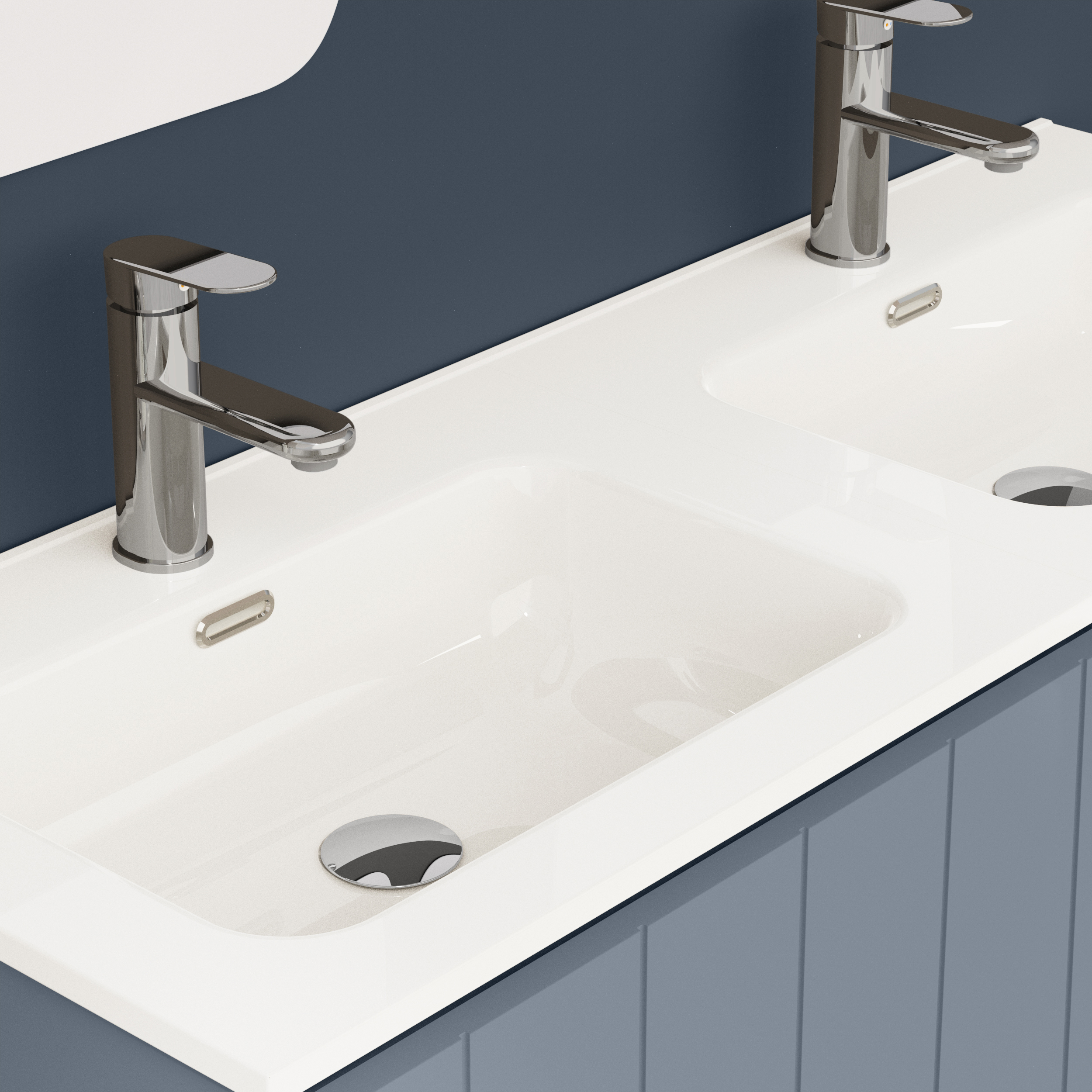 Mueble de baño terra azul 120x46 cm