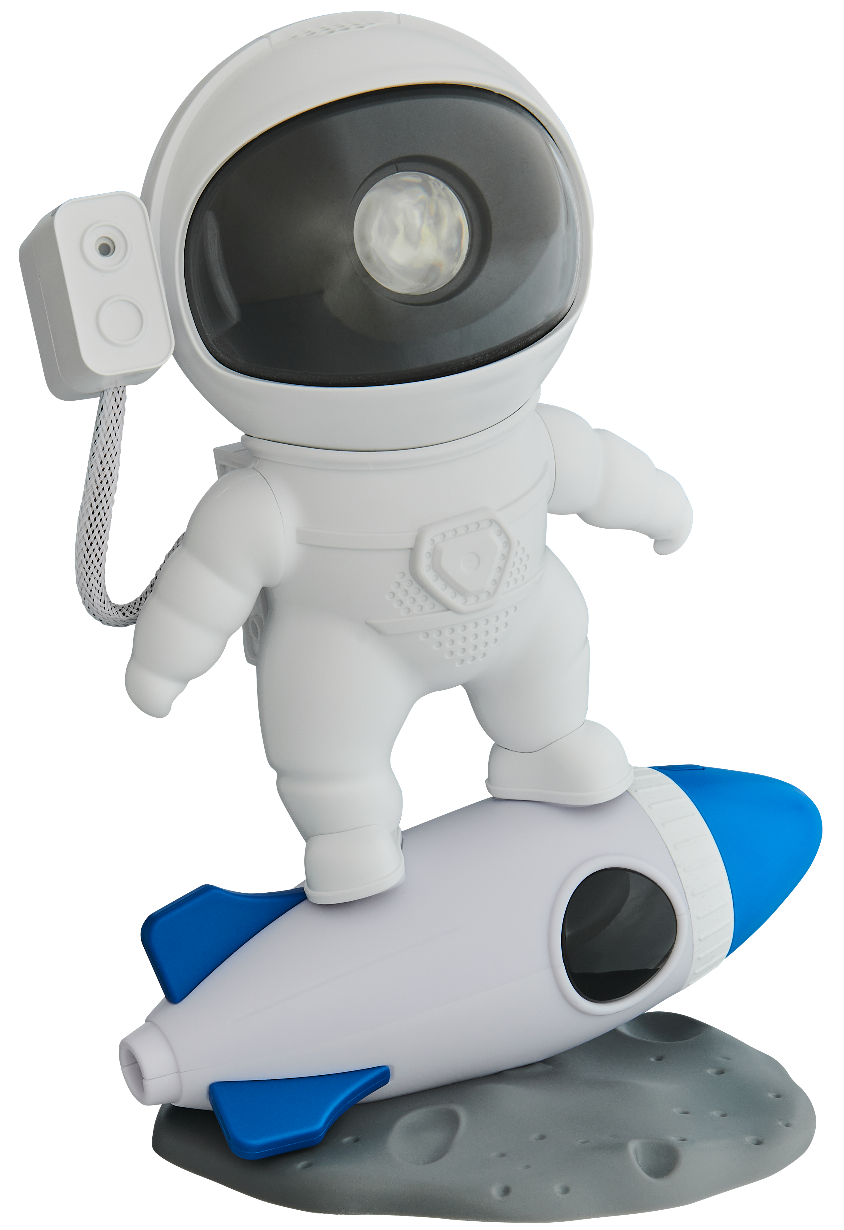 Lampa stołowa Astronauta na rakiecie biała LED Evg Trade