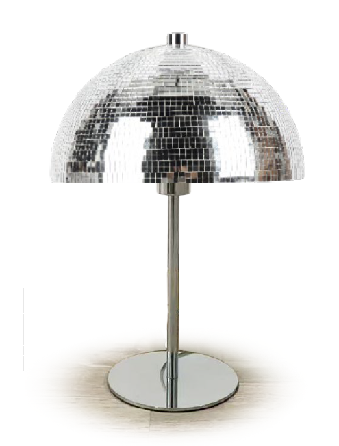 Lampe Boule à facette, chrome, H.33 cm, E14 | Leroy Merlin
