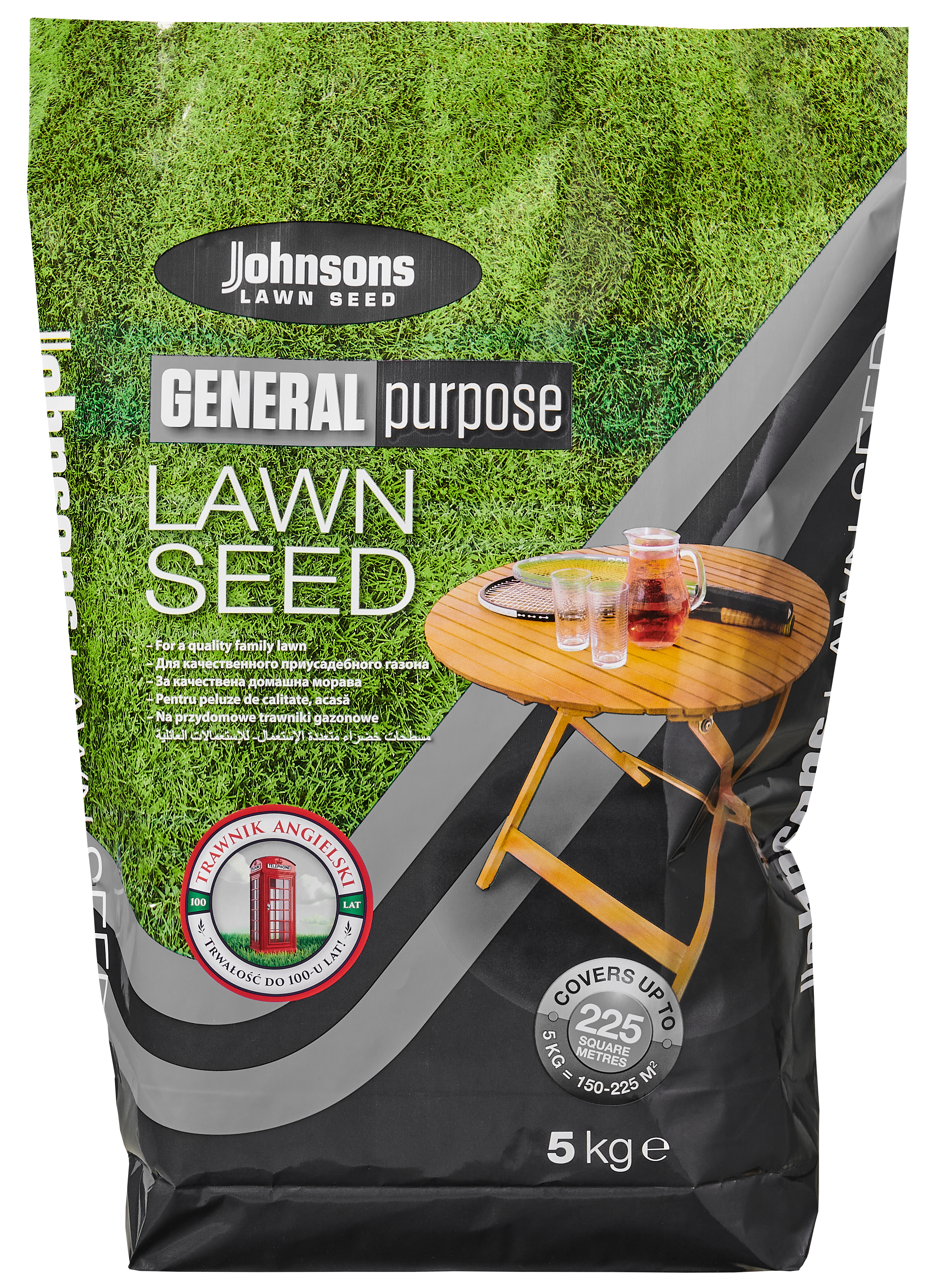 Nasiona trawy uniwersalnej Johnson 5kg Global Grass - 2