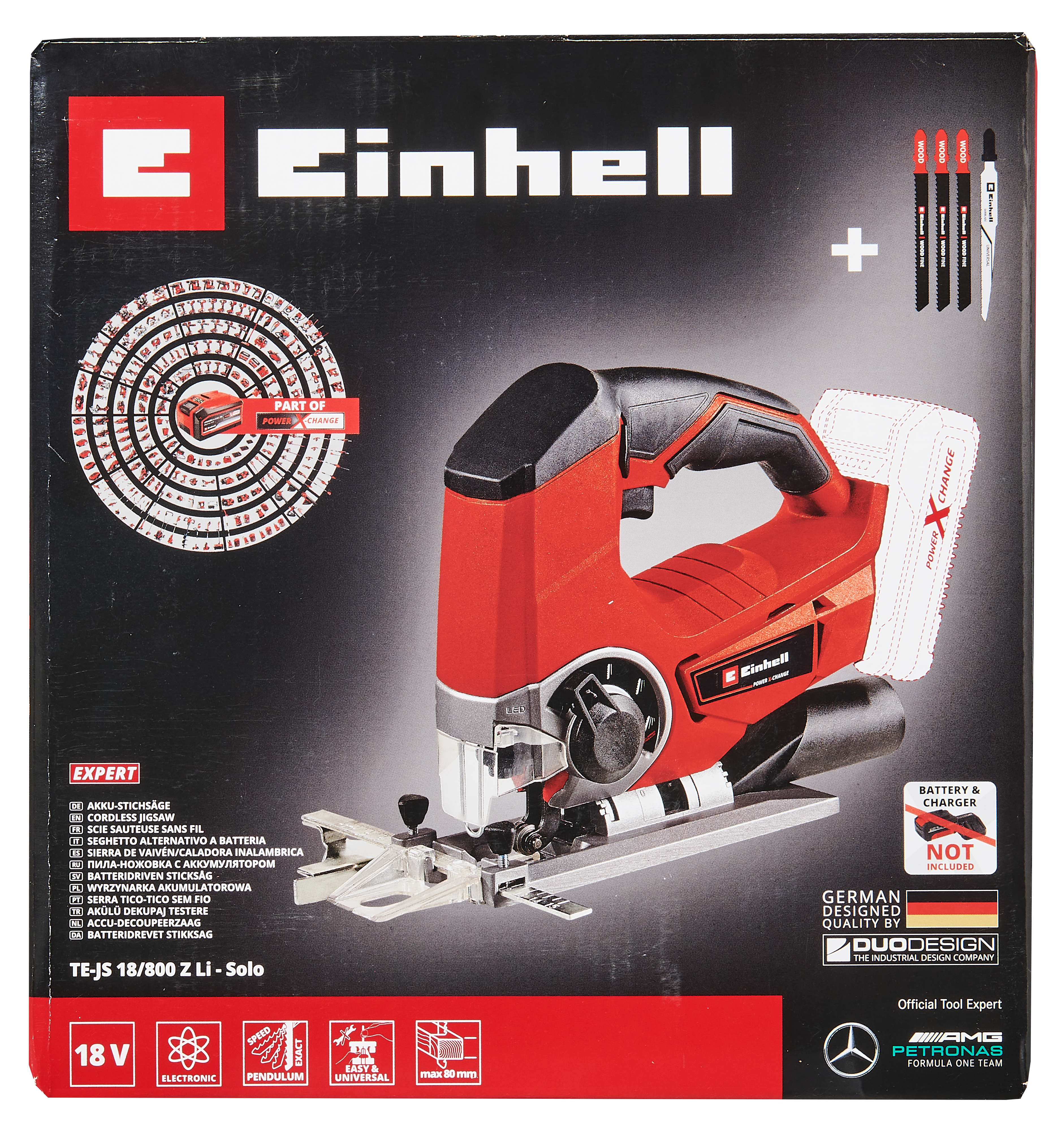 Wyrzynarka akumulatorowa TE-JS 18/800 Z Li-Solo Power X-Change EINHELL - 4
