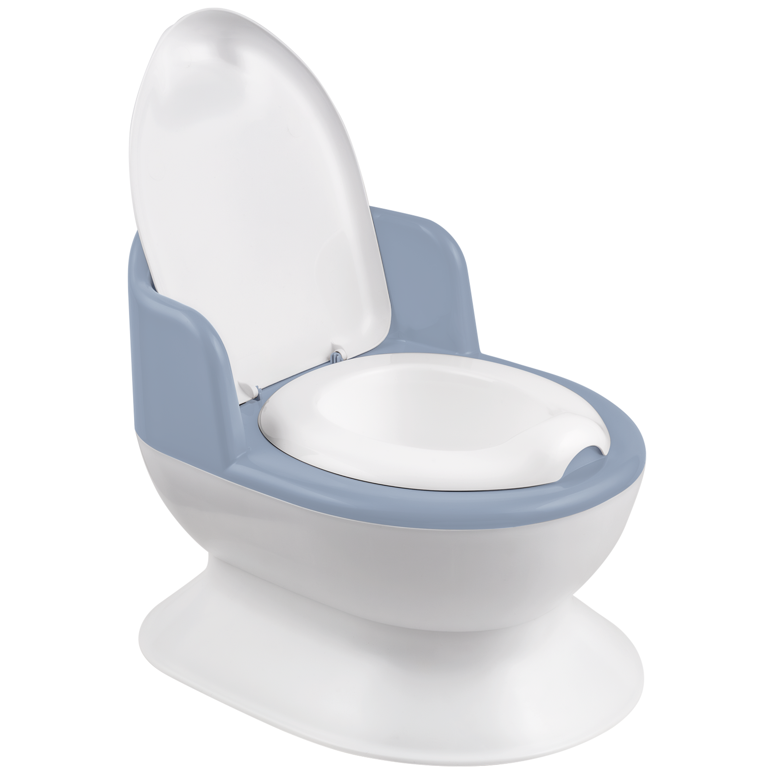 Nocnik dla dzieci z wyjmowanym pojemnikiem biało-niebieski