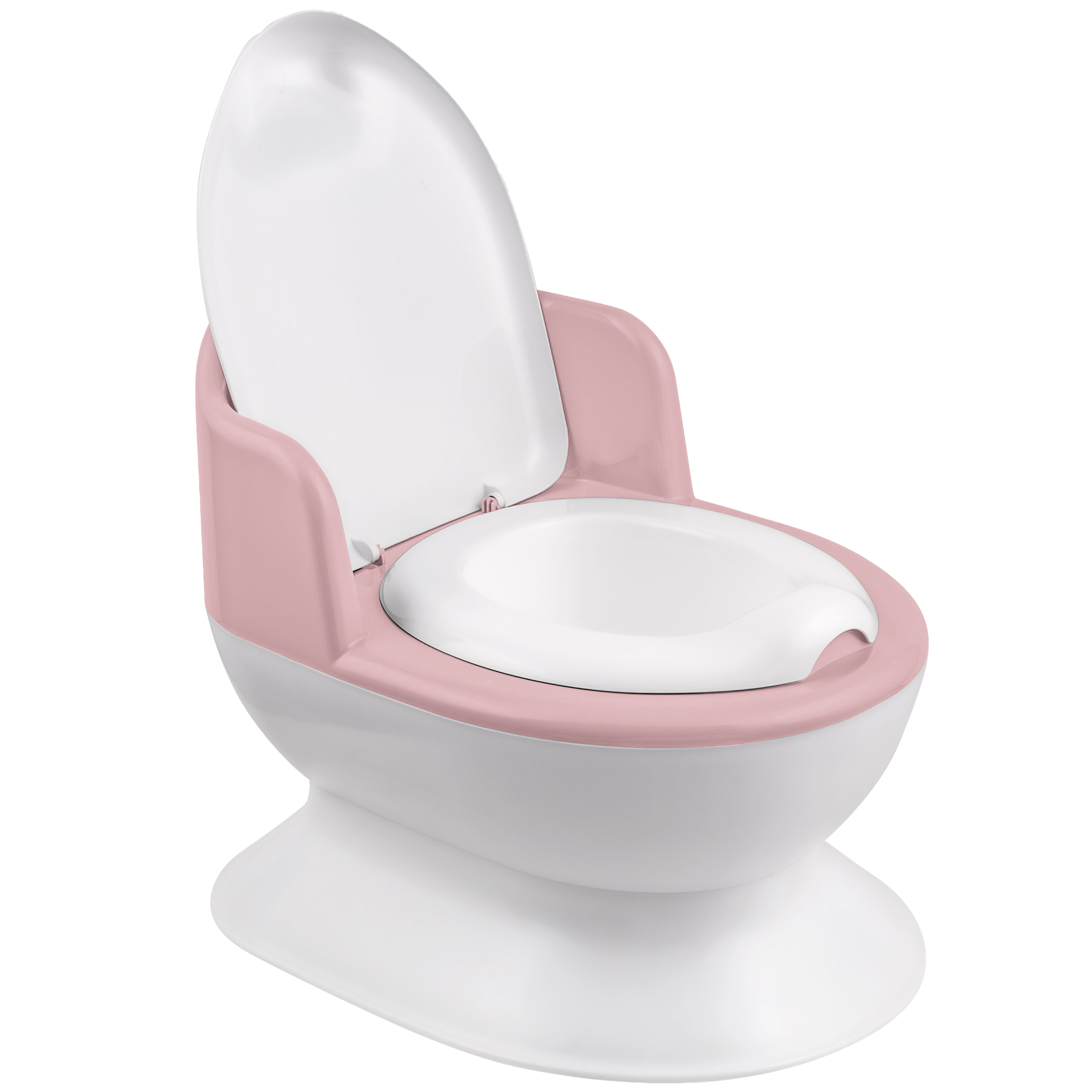 Nocnik dla dzieci z wyjmowanym pojemnikiem biało-różowy