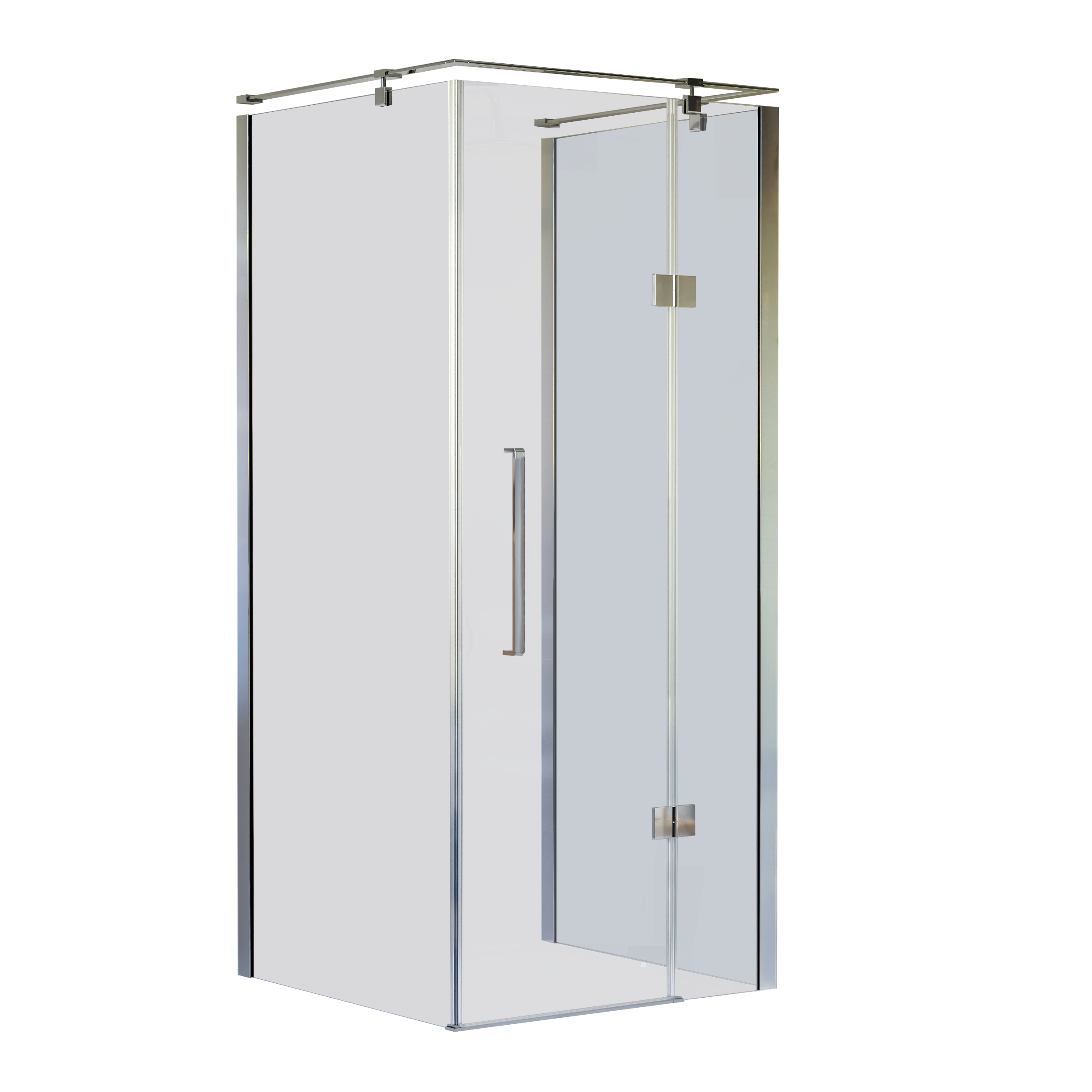 Kabina prysznicowa narożna prostokątna prawa Fresh Prime 100x80x200 cm chrom Sea-Horse