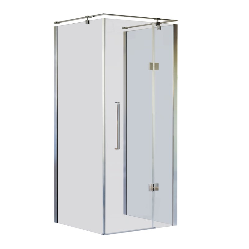 Kabina prysznicowa narożna prostokątna prawa Fresh Prime 100x80x200 cm chrom Sea-Horse