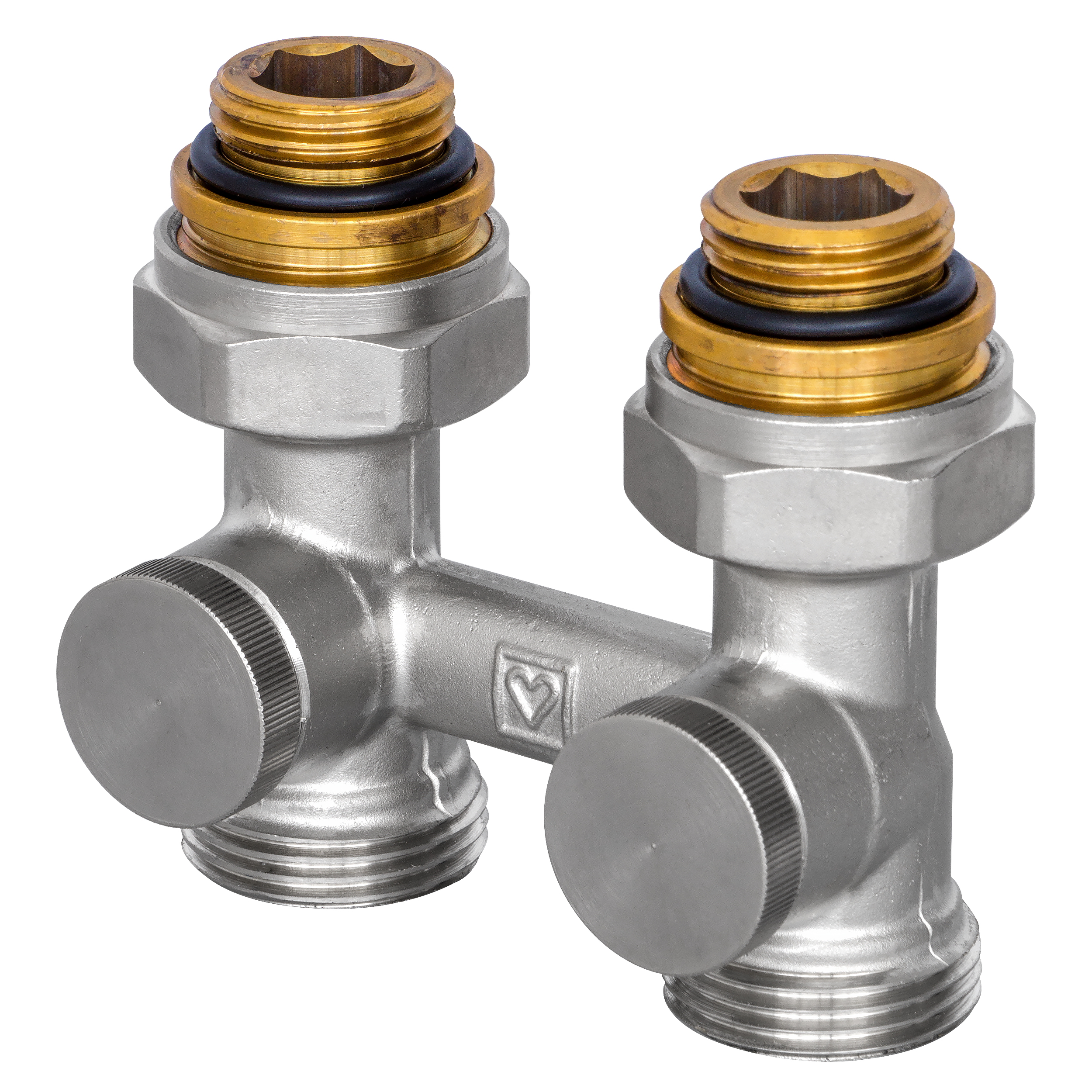 Grzejnikowy zawór PROSTY dolnozasilany 1/2" lub 3/4" HERZ