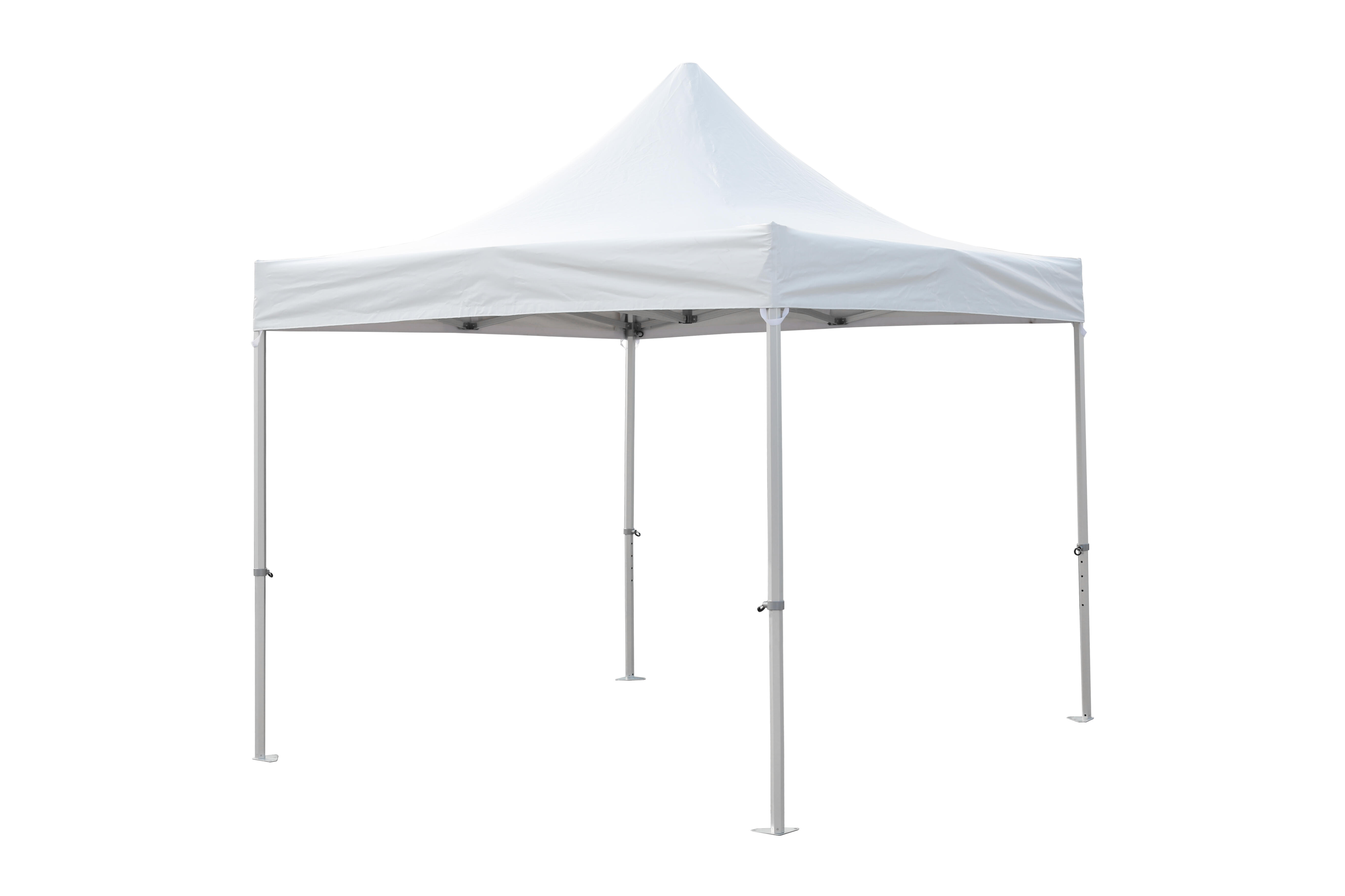 cenador de aluminio con cubierta galo-3 de 300 x 300 cm blanco