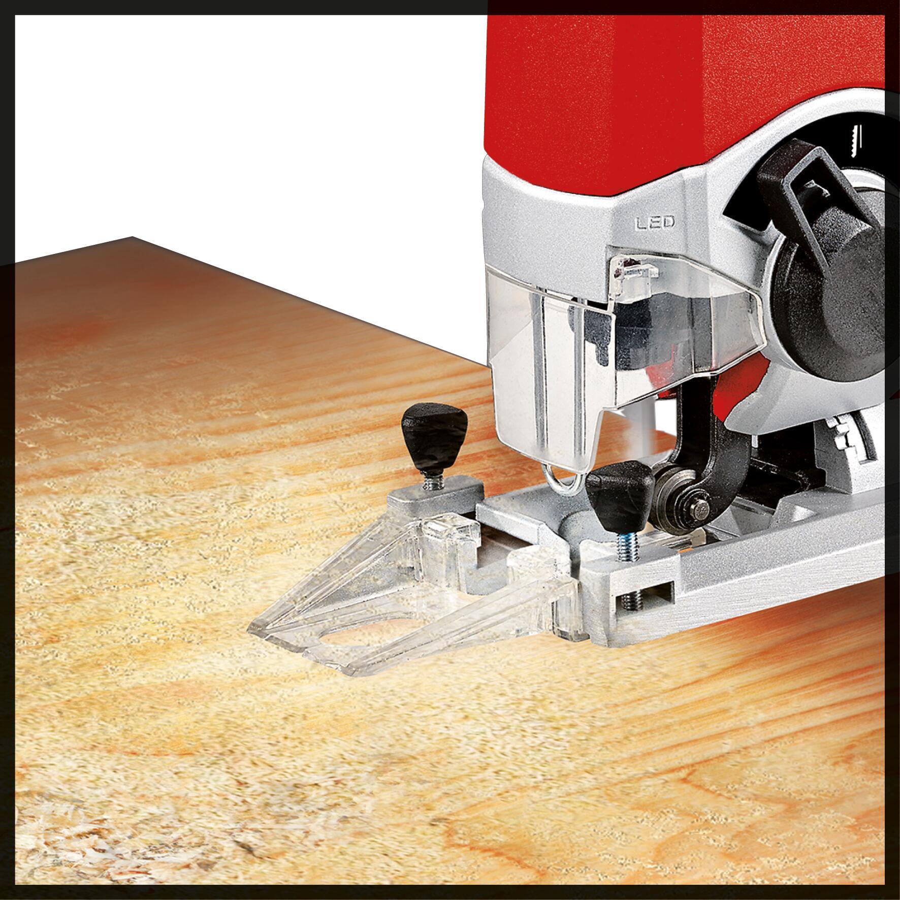 Sierra caladora EINHELL EXPERT TE-JS 18/800 + 4 Hojas Sierras - Sin batería - Compatible con Power X-Change - 6