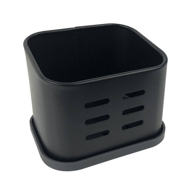 Porte-éponge noir l.11xP.8.5xH.8.5cm