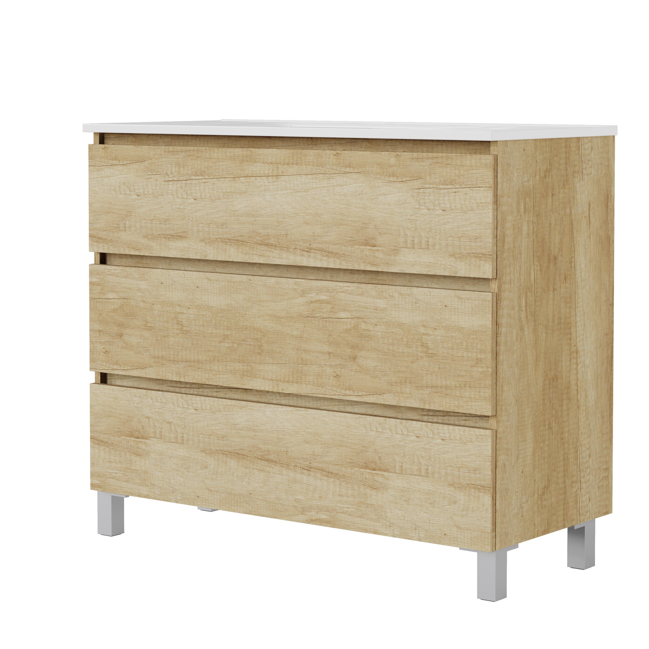 Mueble de baño con lavabo  Espacio olmo  100x46 cm - 8