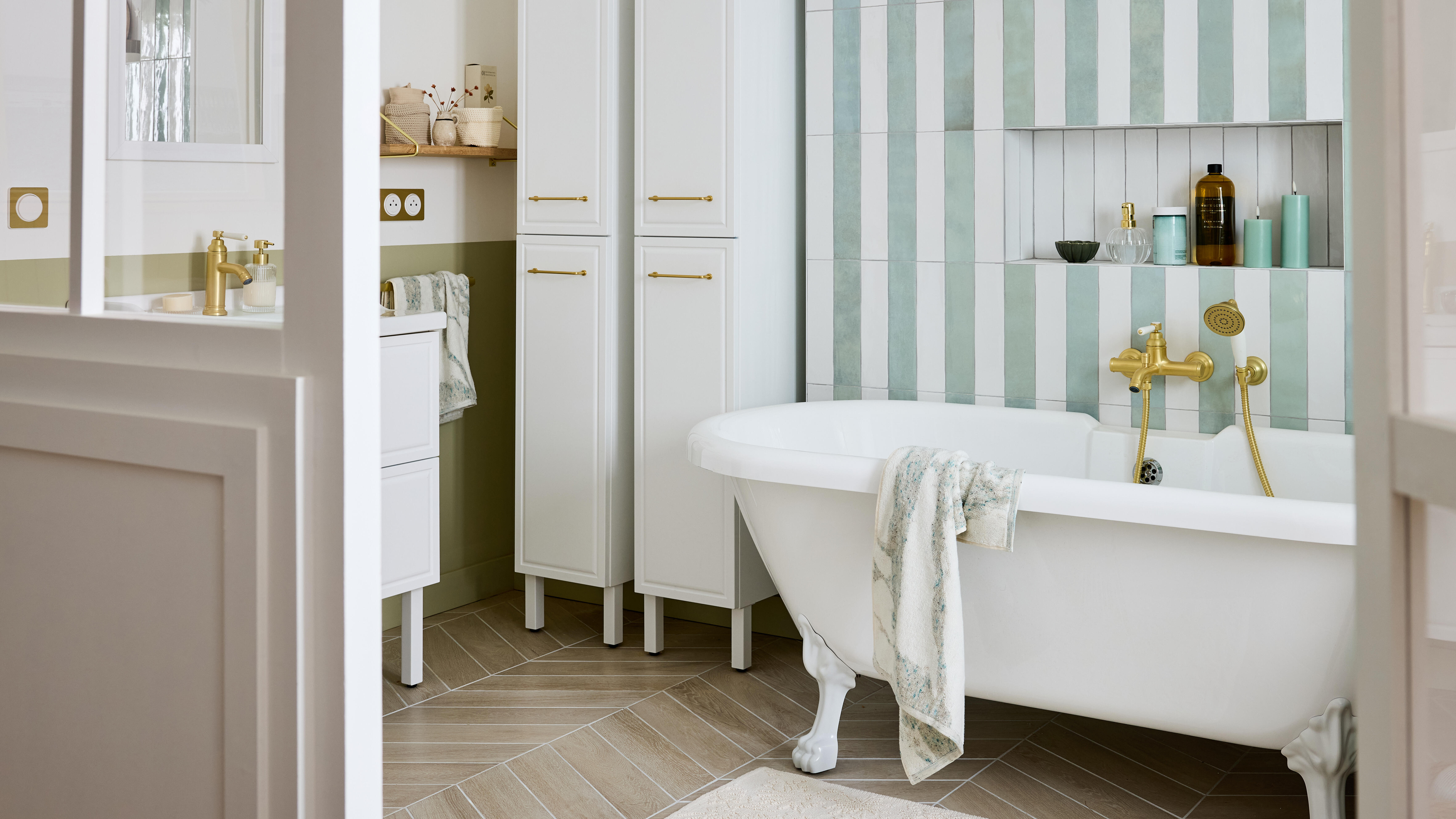 Colonne 2p l.30 x H.187.5 x P.35 cm blanc Charm - 6