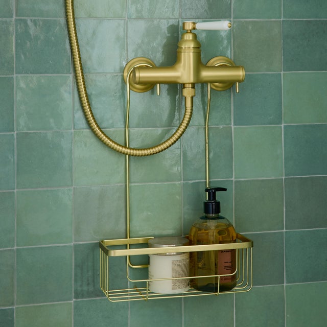Etagère de douche or à suspendre au mitigeur loa SENSEA