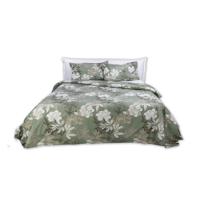 Copripiumone doppio Bra verde in cotone 285 x 255 cm