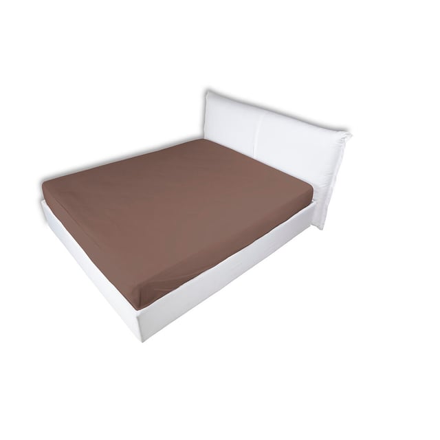 Lenzuolo sotto con angoli Pary, marrone in cotone 180 x 200 cm