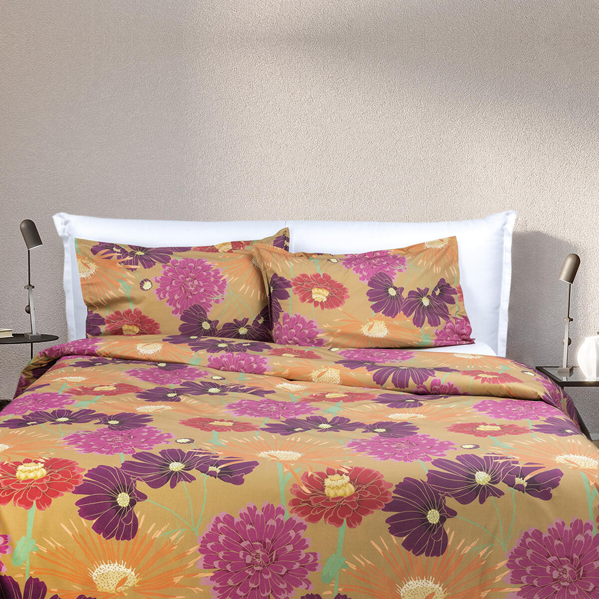 Copripiumino con cerniera doppio Antibes multicolore in cotone 200 x 255 cm - 8