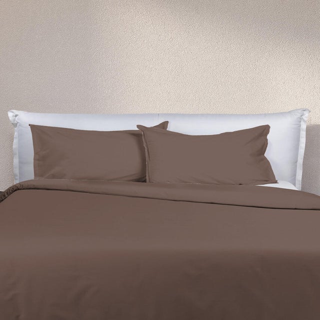 Set 4 Fodere Cuscino Microfibra Tonalità Crema, Latte, Marrone - 43x43 Cm - Morbide E Lavabili, Solo Coperture - 2
